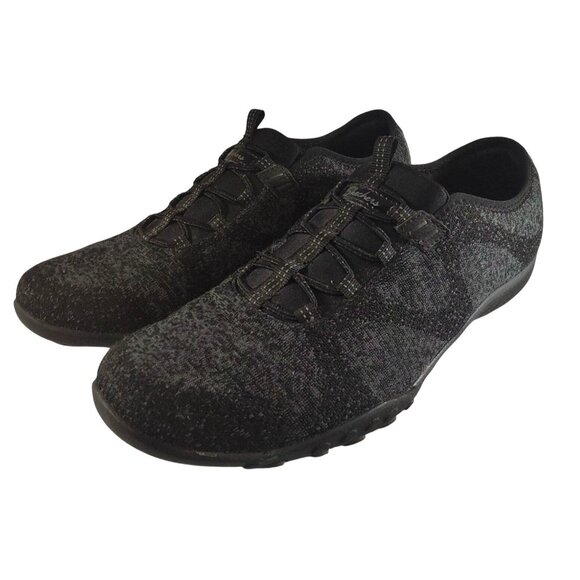 Skechers Women's Relaxed Fit Air-Cooled Memory Foam Size 8.5 Black Sneaker Shoes - Picture 1 of 7